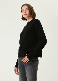 Черный винтажный свитер с детализацией Academia