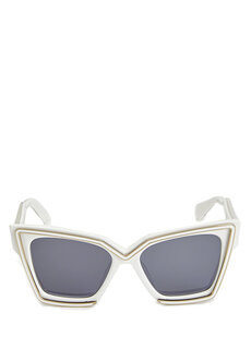 Белые женские солнцезащитные очки Valentino Garavani