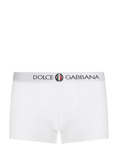 Белые боксеры с логотипом Dolce&amp;Gabbana