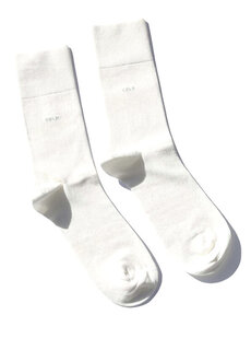 Белые мужские носки с логотипом Cdlp