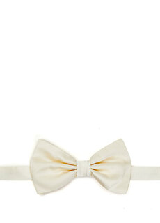 Шелковый галстук-бабочка цвета экрю Dolce&amp;Gabbana