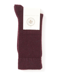 Бордовые женские носки из шерсти и кашемира Beymen