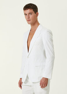 Белая куртка с логотипом essential Dolce&amp;Gabbana