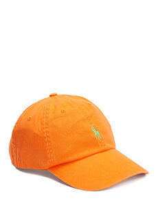 Мужская шляпа с оранжевым логотипом Polo Ralph Lauren