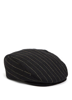 Черная полосатая мужская шляпа Grevi