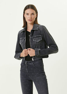 Черная джинсовая куртка Givenchy