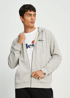 Серая мужская толстовка на молнии Ellesse