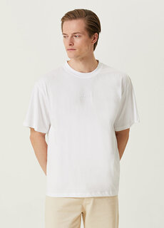 Белая шерстяная футболка с логотипом Sandro
