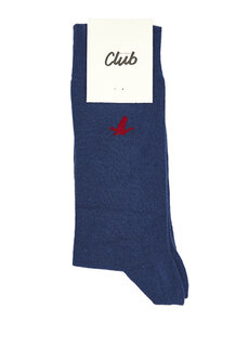 Мужские носки с логотипом цвета индиго Beymen
