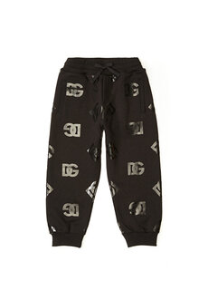 Черные спортивные штаны для мальчиков с логотипом Dolce&amp;Gabbana