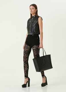 Черные джинсовые шорты с потертостями Dolce&amp;Gabbana