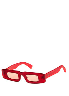 Солнцезащитные очки унисекс hm 1468 c 4 из ацетата бордово-красного цвета Hermossa