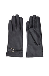 Черные женские кожаные перчатки George Hogg
