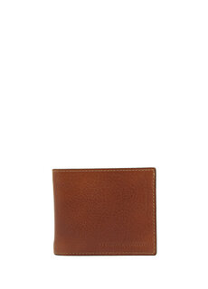 Мужской кожаный кошелек с коричневым логотипом Brunello Cucinelli
