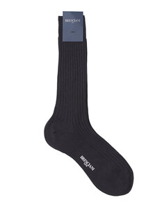 Мужские кашемировые носки темно-синего цвета Bresciani