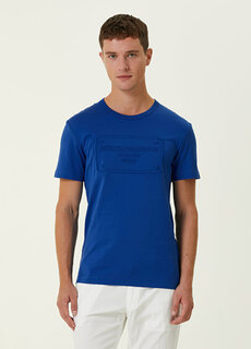 Спортивная синяя футболка с логотипом Dolce&amp;Gabbana