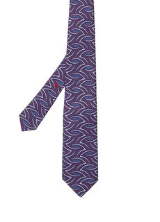 Пурпурный шелковый галстук Isaia