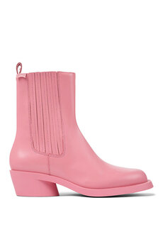 Розовые кожаные женские ботинки bnn Camper