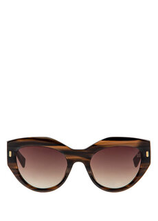 Hm 1537 c 2 коричневые женские солнцезащитные очки «кошачий глаз» Hermossa