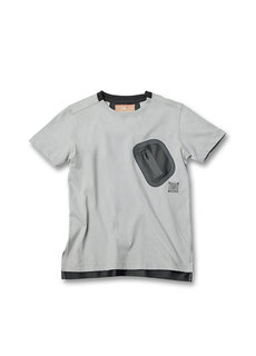 Светло-серая футболка для мальчика с принтом слоганов Wittypoint