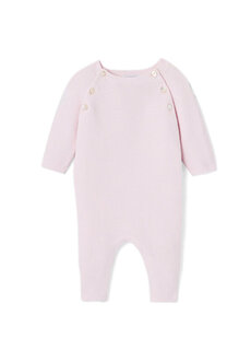 Бледно-розовый комбинезон для новорожденных девочек с рукавами реглан Jacadi Paris