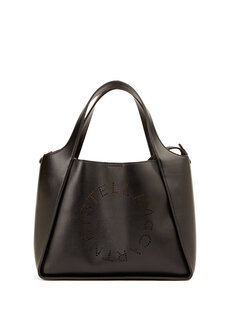 Черная женская сумка с логотипом Stella McCartney