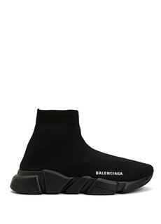Черные женские кроссовки с детализированным логотипом speed lt Balenciaga