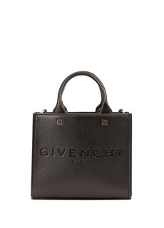 Черная женская кожаная сумка mini g Givenchy