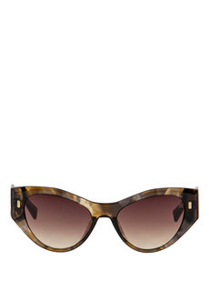Hm 1538 c 3 светло-коричневые женские солнцезащитные очки «кошачий глаз» из ацетата Hermossa