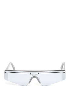 Серые мужские солнцезащитные очки с логотипом Balenciaga