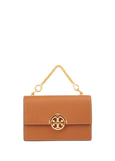 Женская кожаная сумка mini miller tan Tory Burch