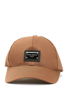 Коричневая мужская шляпа с логотипом Dolce&amp;Gabbana