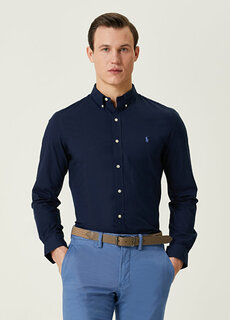 Темно-синяя рубашка Polo Ralph Lauren