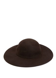Коричневая женская шерстяная шляпа Catarzi