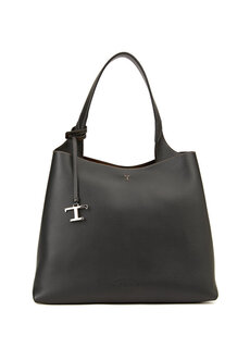 Женская кожаная сумка с черным логотипом Tod&apos;s Tod’S