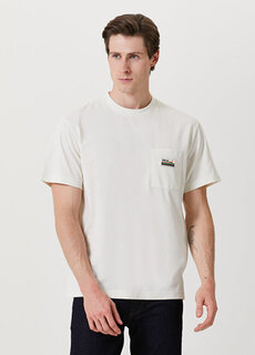 Белая футболка с карманами и логотипом Deus Ex Machina