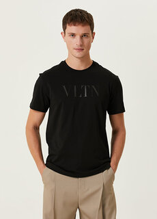Черная футболка с логотипом Valentino