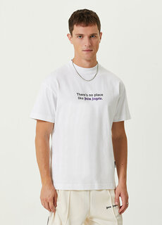 Белая футболка с принтом со слоганом Palm Angels