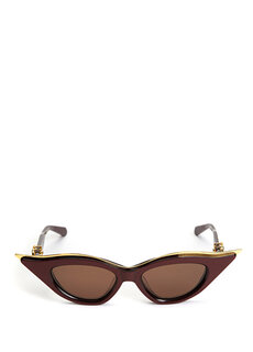 Женские солнцезащитные очки в форме кошачьего глаза Valentino