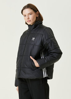 Черное пуховое пальто adicolor Adidas