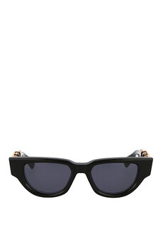 Черные женские солнцезащитные очки cat eye с логотипом ii ii Valentino
