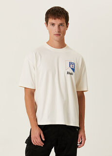 Белая футболка с логотипом Rhude