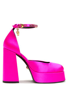 Туфли на высоком каблуке medusa aevitas цвета фуксии Versace