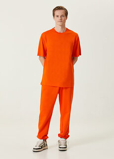 Оранжевые спортивные штаны из органического хлопка Les Benjamins