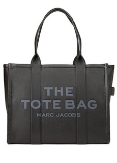 Большая черная женская кожаная сумка-тоут Marc Jacobs