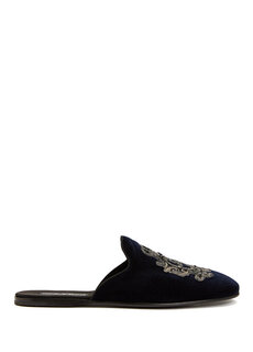 Темно-синие мужские тапочки Dolce&amp;Gabbana