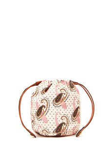 Женская сумка на шнурке для пудры кремового цвета Etro