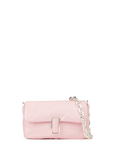Розовая женская кожаная сумка через плечо mini pillow Marc Jacobs