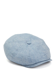 Голубая мужская льняная шляпа Stetson