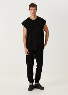 Черные спортивные штаны-джоггеры с логотипом и кулиской на талии Dolce&amp;Gabbana